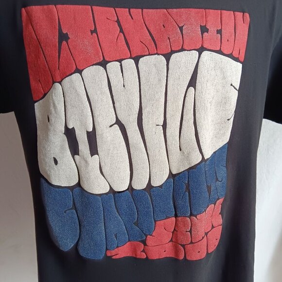 T-Shirt Men's Large Alienation Bicycle Components 2006 Groovy Graphic Black - Picture 2 of 6